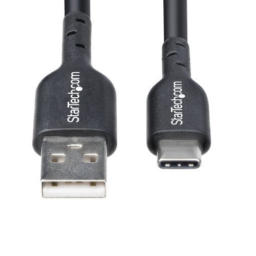 StarTech.com 4m (13ft) USB-A to USB-C Charging Cable, Charge & Sync, 3A, USB 2.0, TPE Jacket - Black USB Charging Cord