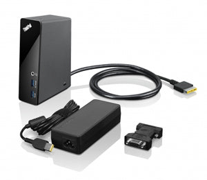 Lenovo 4X10E52940 notebook dock/port replicator Wired Black