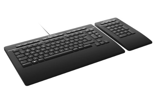3Dconnexion Pro with Numpad keyboard Office USB + RF Wireless + Bluetooth QWERTY Nordic Black