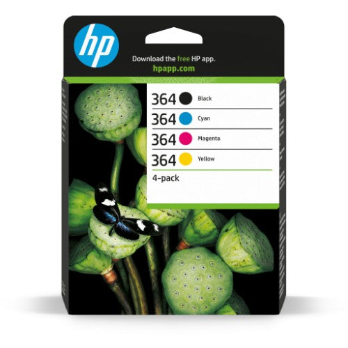 HP N9J73AE/364 Ink cartridge multi pack Bk,C,M,Y, 4x300 pages ISO/IEC 24711 Pack=4 for HP PhotoSmart B 110/C 309/D 5460/Plus/Premium