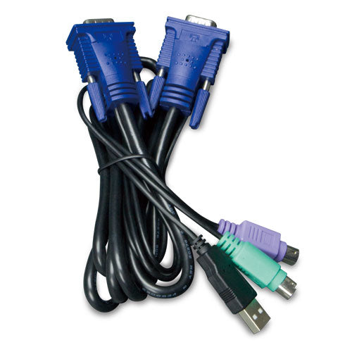 PLANET KVM-KC1-3 KVM cable Black, Blue 3 m