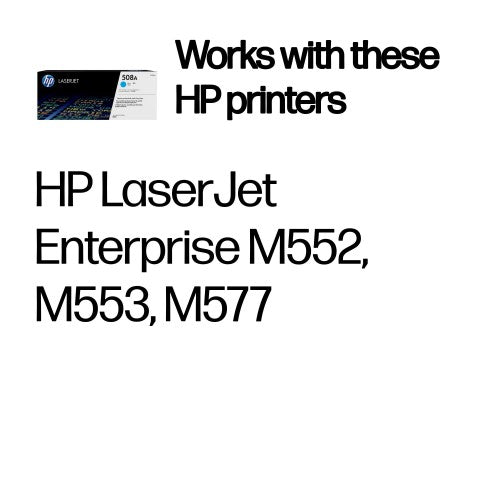 HP CF361A/508A Toner cartridge cyan, 5K pages ISO/IEC 19798 for HP CLJ M 552