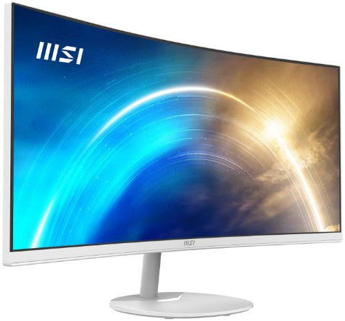 MSI Pro MP341CQW computer monitor 86.4 cm (34") 3440 x 1440 pixels UltraWide Quad HD White