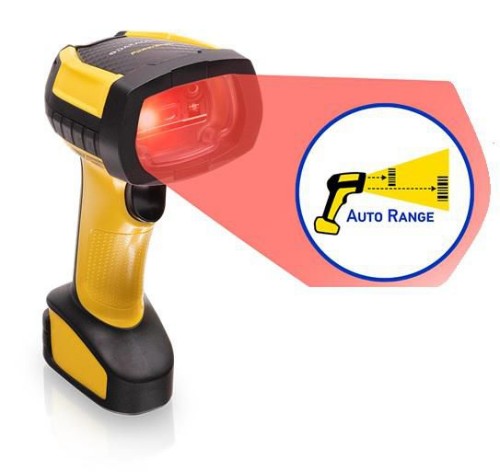 Datalogic PM9600-AR433RB barcode reader Handheld bar code reader 1D/2D Black, Yellow