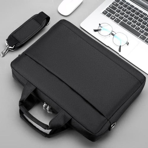eSTUFF GLB201610 laptop case 35.8 cm (14.1") Toploader bag Black