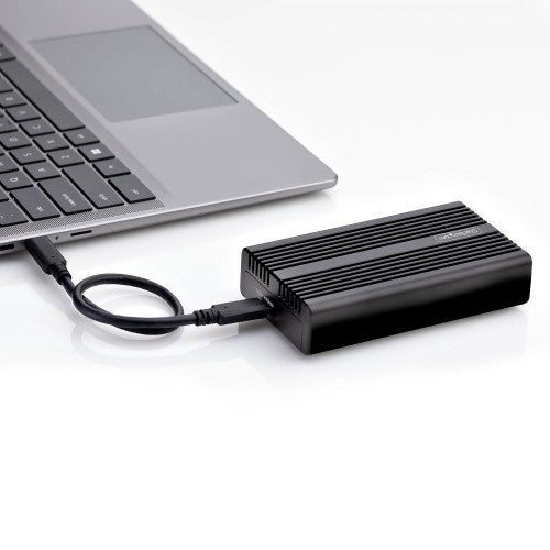 StarTech.com USB4 M.2 NVMe Enclosure, 40Gbps, External USB-C/Thunderbolt NVMe SSD Enclosure, Aluminum Heatsink Case, B+M/M-Key