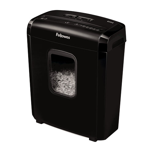 Fellowes Powershred 6M paper shredder Micro-cut shredding Black