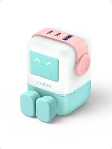 Ugreen USB-A+2C 65W UNO GAN CHARGER Mobile computer, Mobile phone, Laptop, Power bank, Tablet, Watch, Wearables AC, Lightning, USB Indoor