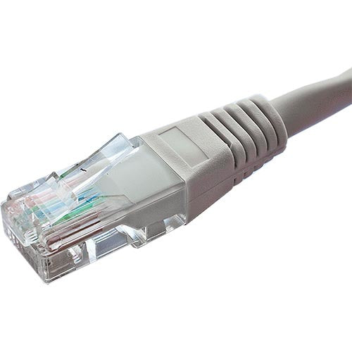 Cablenet 3m Cat5e RJ45 Grey U/UTP PVC 24AWG Flush Moulded Booted Patch Lead