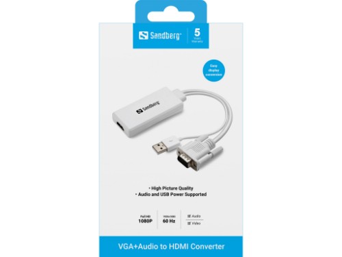 Sandberg VGA+Audio to HDMI Converter