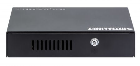 Intellinet 2-Port Gigabit Ultra PoE Extender, Adds up to 100 m (328 ft.) to PoE Range, PoE Power Budget 60 W, Two PSE Ports with 30 W Output Each, IEEE 802.3bt/at/af Compliant, Metal Housing