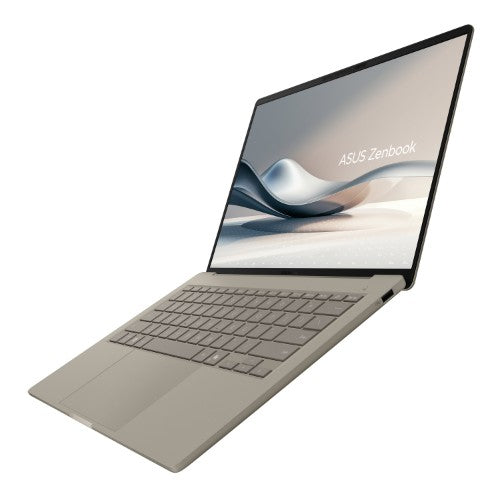 ASUS Zenbook A14 UX3407QA-QD244W Qualcomm Snapdragon X1-26-100 Laptop 35.6 cm (14") WUXGA 16 GB LPDDR5x-SDRAM 1 TB SSD Wi-Fi 6E (802.11ax) Windows 11 Home Beige