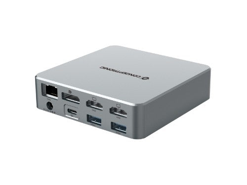 Conceptronic DONN25G 15-in-1 DisplayLink USB 3.2 Gen 2 Docking Station, Triple 4K60Hz Display, HDMI x 2, DisplayPort, USB-C 10Gbps x 2, USB-A 10Gbps x 2, USB-A 5Gbps x 2, SD, TF/MicroSD, GbE, Audio, DC in, Security Slot, PD 3.0