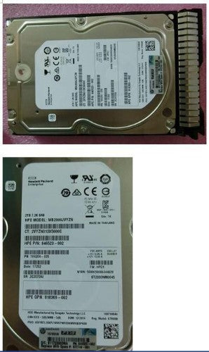 HPE 872744-001 internal hard drive 2 TB 7200 RPM 3.5" SAS