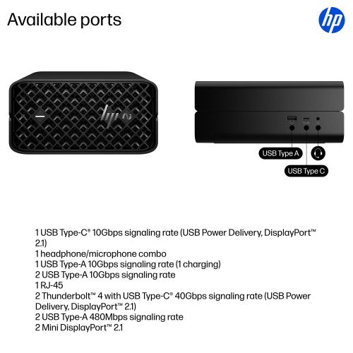 HP Z2 G1a Copilot+ PC AMD Ryzen AI Max PRO PRO 385 32 GB LPDDR5x-SDRAM 1 TB SSD Windows 11 Pro Mini PC Workstation AI Workstation, AI PC Black