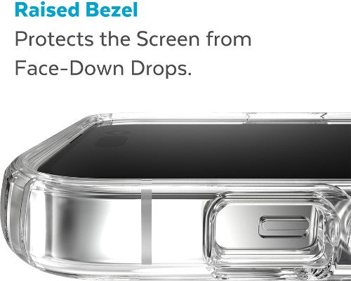 Speck Presidio Perfect Clear + MS Apple iPhone 14 Pro Max Clear - with Microban