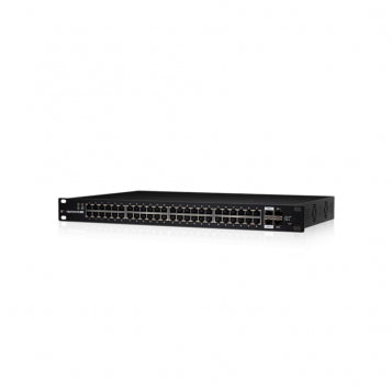 Ubiquiti ES-48-500W network switch Managed L2/L3 Gigabit Ethernet (10/100/1000) Power over Ethernet (PoE) 1U Black