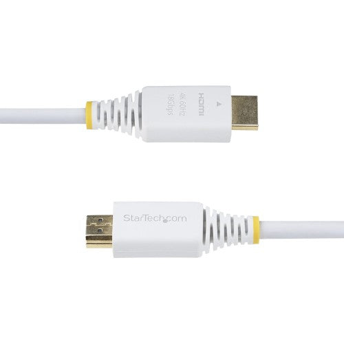 StarTech.com 10ft (3m) Premium Certified High Speed HDMI Cable, 4K 60Hz/1440p 144Hz, HDR10/HDCP 2.2/ARC, 18Gbps, UHD HDMI 2.0 Cord for TV/Monitor/Display, TPE Jacket, White