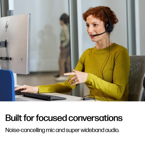 HP Poly Mission 415 Monaural USB Wired Headset Classic (Bulk)