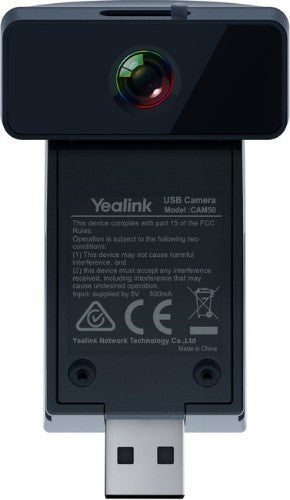 Yealink CAM50 2 MP Black 1280 x 720 pixels 30 fps