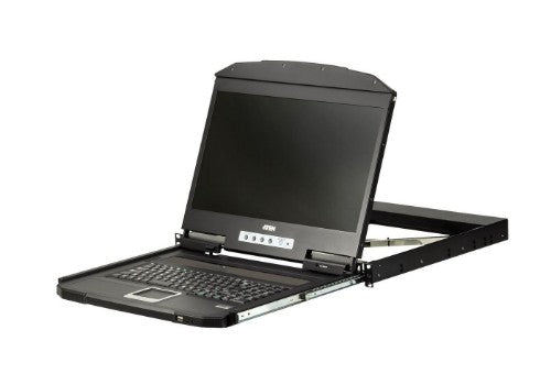 ATEN CL3100NX-ATA-EE rack console 47 cm (18.5") 1366 x 768 pixels Metal, Plastic Black 1U
