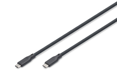Digitus USB silicone cable, USB 10Gbps, 1m, black