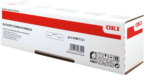 OKI 45807111 Toner-kit, 12K pages ISO/IEC 19752 for OKI B 432