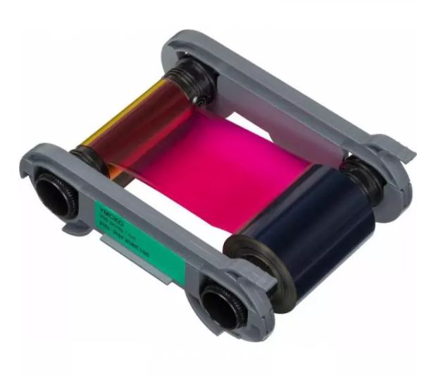 Evolis R5F208E100 Thermal-transfer ribbon Bk,C,M,Y, Transparent, 300 pages for Evolis Primacy 2