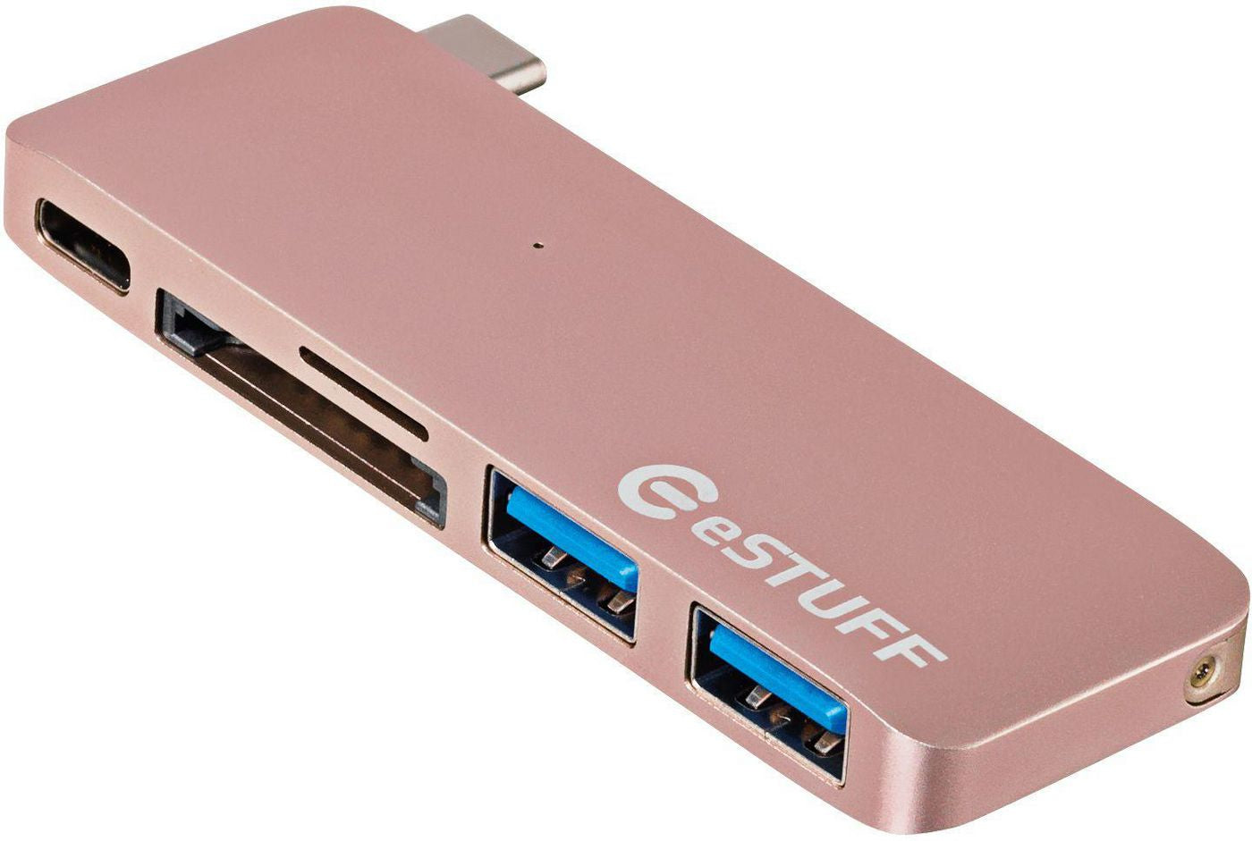 eSTUFF ES84121-ROSE laptop dock/port replicator USB 3.2 Gen 2 (3.1 Gen 2) Type-C Rose gold