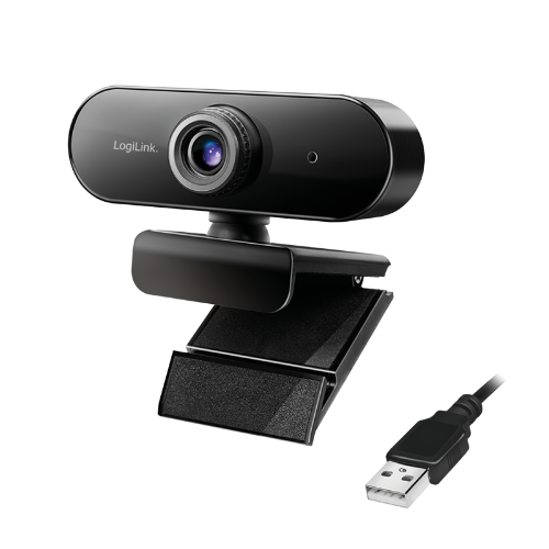 LogiLink UA0371 webcam 3 MP 1920 x 1080 pixels USB 2.0 Black, Silver