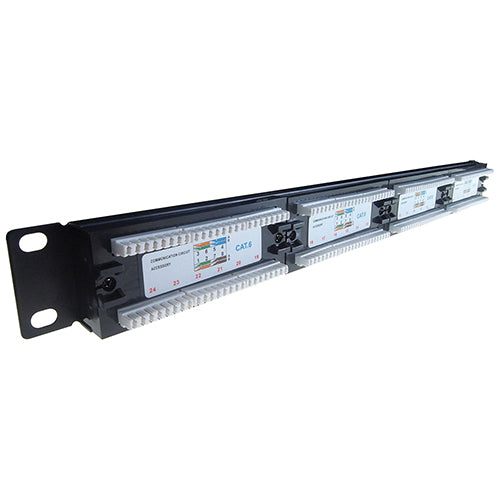 connektgear 24 Port Patch Panel (Cat6) IDC Punch Down 19 inch