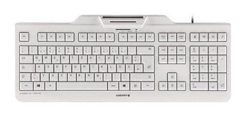 CHERRY KC 1000 SC keyboard USB AZERTY Belgian White