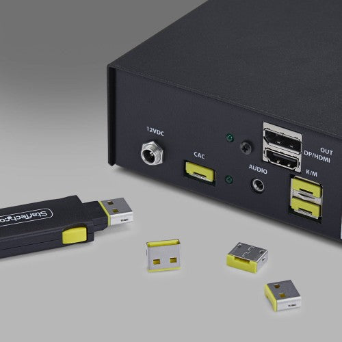 StarTech.com USB-A Port Blocker Replacement Plugs, 25-Pack Spare Latching Inserts for USB-A-PORT-BLOCKER, Snap-In Reusable USB-A Dust Covers for Laptops & Computers