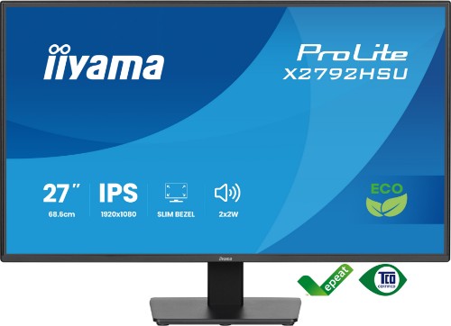 iiyama ProLite 27” IPS Full HD panel with 4-side slim bezel and B energy class