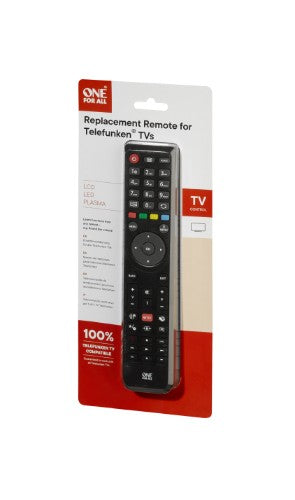 One For All TV Replacement Remotes Telefunken TV Replacement Remote
