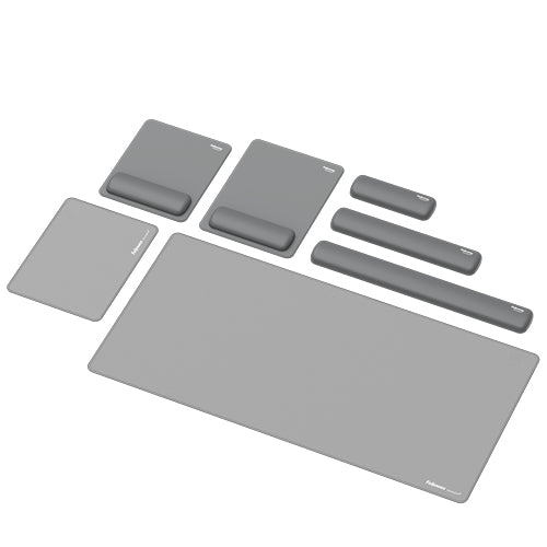 Fellowes Keyboard Wrist Rest Breyta Keyboard Wrist Support with Antibacterial Protection Ergonomic Wrist Support Grey