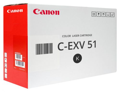 Canon 0481C002/C-EXV51BK Toner-kit black, 69K pages/5% for Canon IR-C 5535