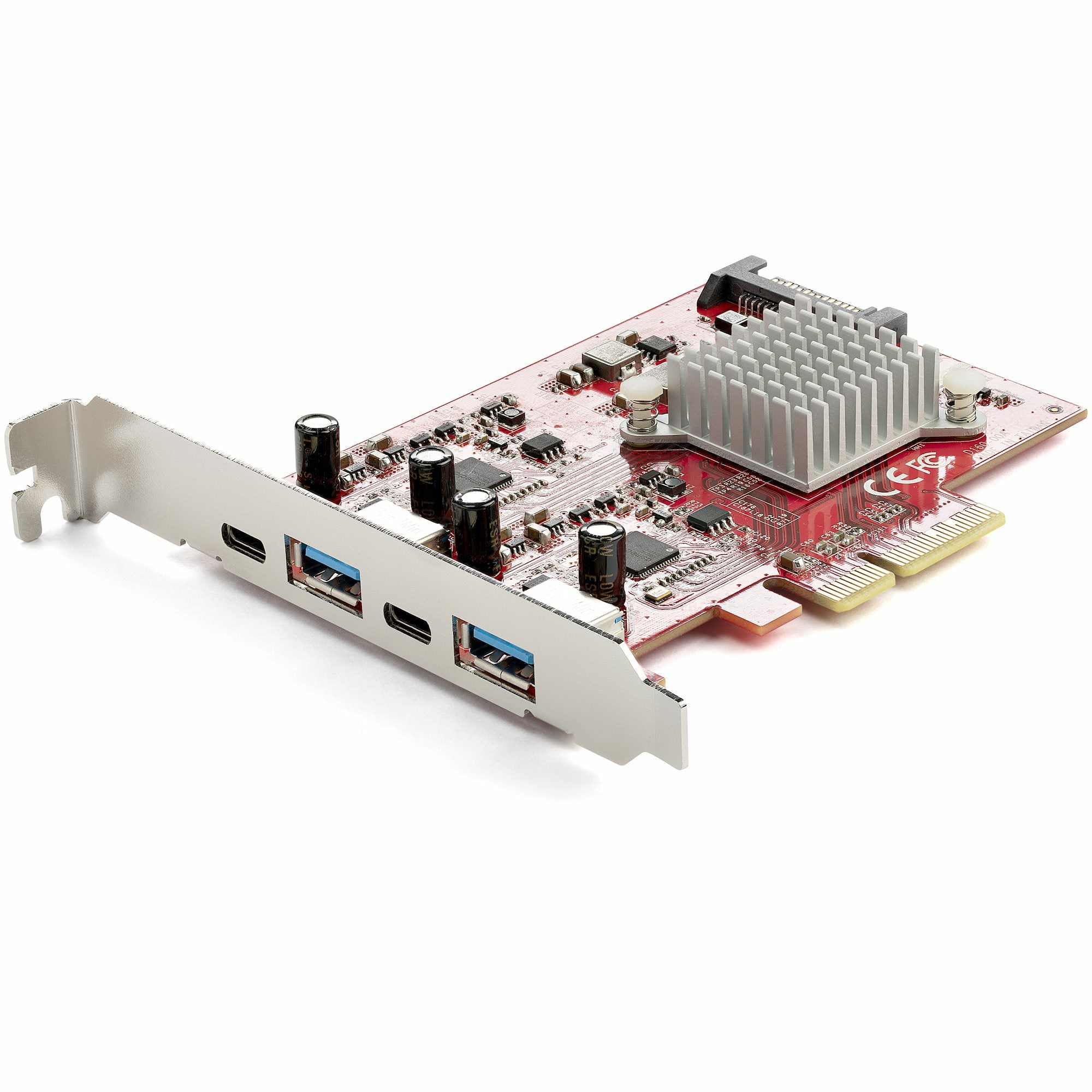 StarTech.com 4-Port USB PCIe Card - 10Gbps USB PCI Express Expansion Card w/ 2 Controllers - 2x USB-C & 2x USB-A ports (USB 3.2/3.1 Gen 2) - USB/USB-C PCI-e Card - Full Profile