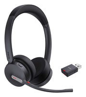 Yealink WH64 Hybrid Dual UC Headset Wireless Head-band Office/Call center Micro-USB Bluetooth Black