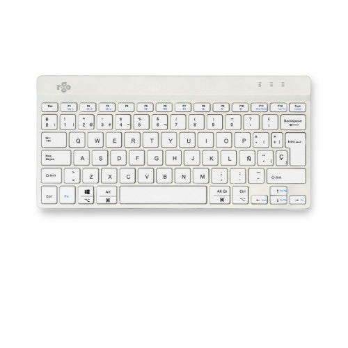 R-Go Tools Ergonomic keyboard R-Go Compact Break, compact keyboard with break software, QWERTY (ES), Bluetooth, white