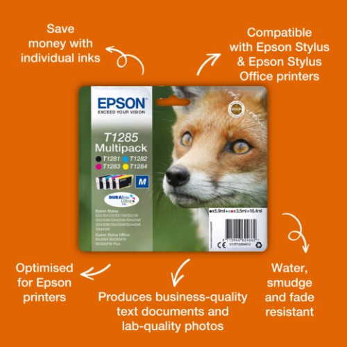 Epson C13T12834012/T1283 Ink cartridge magenta, 140 pages 3,5ml for Epson Stylus S 22/SX 235 W/SX 420/SX 430 W