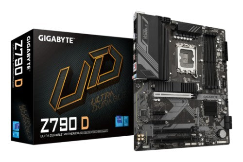 GIGABYTE Z790 D Motherboard - Supports Intel Core 14th Gen CPUs, 12+1+１ Phases Digital VRM, up to 7600MHz DDR5 (OC), 3xPCIe 4.0 M.2, 2.5GbE LAN, USB 3.2 Gen 2