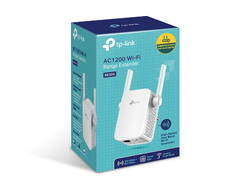 TP-Link AC1200 Mesh Wi-Fi Range Extender, White