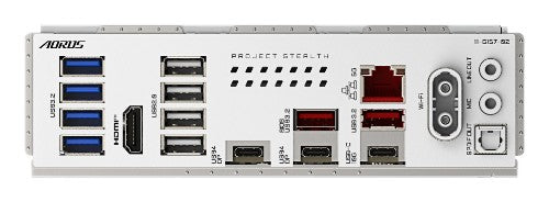 GIGABYTE X870 AORUS STEALTH ICE Motherboard - Supports AMD Ryzen 9000 CPUs, 16+2+2 Phases Digital VRM, up to 8200Hz DDR5 (OC), 2xPCIe 5.0 + 2xPCIe 4.0, Wi-Fi 7, 5 GbE LAN, USB 4