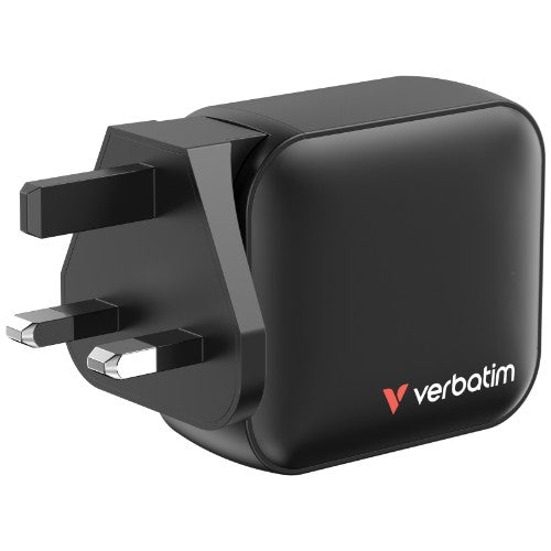 Verbatim GaN Charger 100W Universal Black AC Fast charging Indoor