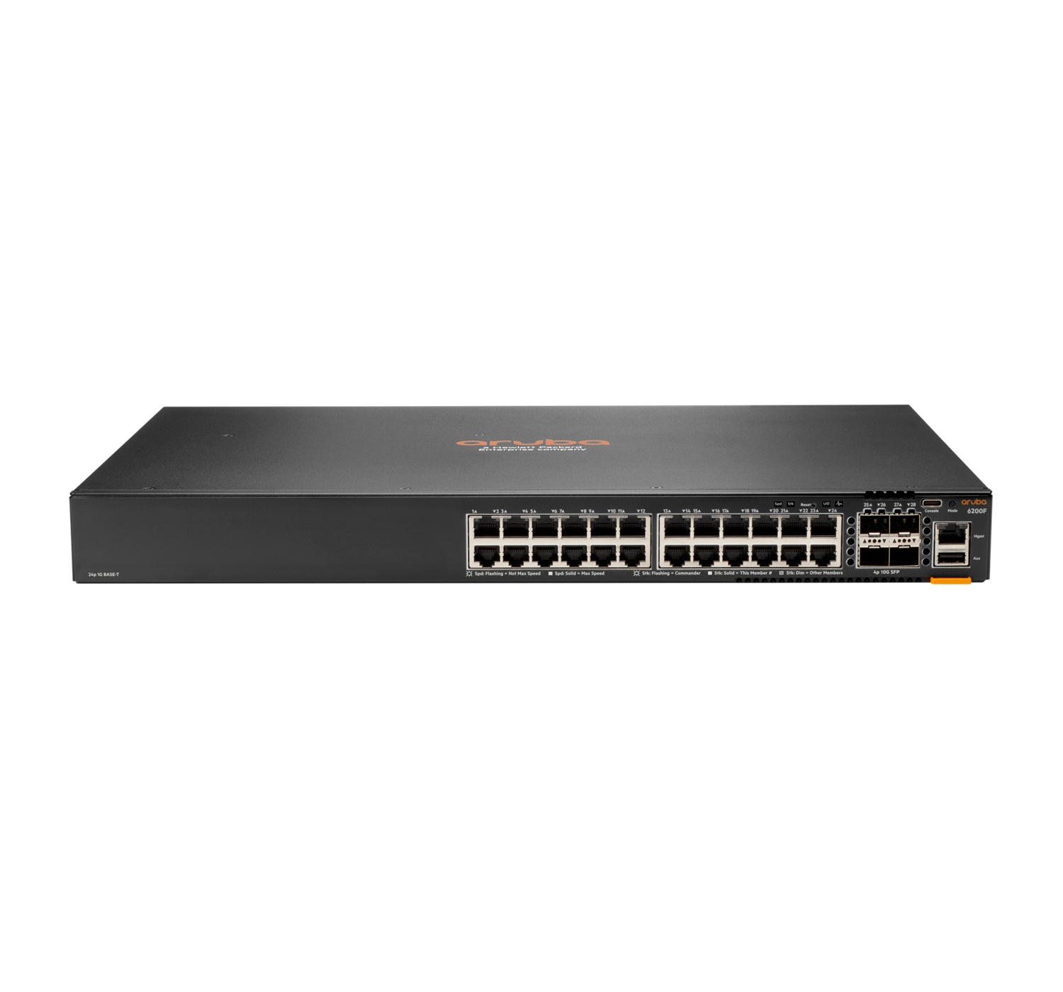 HPE Aruba Networking Aruba CX 6200F 24G 4SFP+ Managed L3 Gigabit Ethernet (10/100/1000) 1U