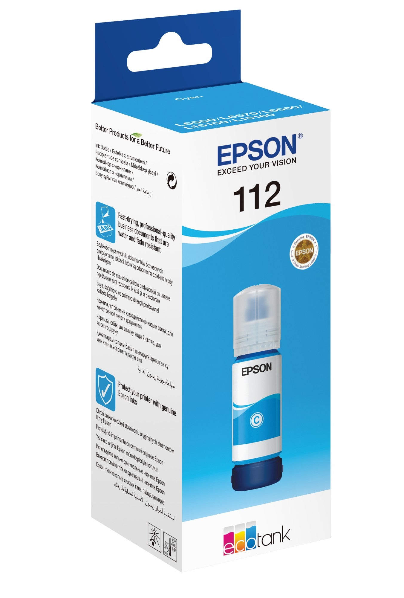 Epson C13T06C24A/112 Ink bottle cyan, 6K pages 70ml for Epson L 6400