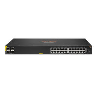 HPE Aruba Networking CX 6100 24G Class4 PoE 4SFP+ 370W Managed L3 Gigabit Ethernet (10/100/1000) Power over Ethernet (PoE) 1U Black