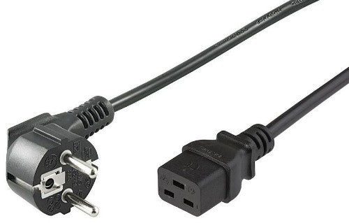Microconnect PE07719005 power cable Black 0.5 m Power plug type E+F C19 coupler