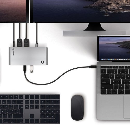 ALOGIC TB3DTRG2 notebook dock/port replicator Wired USB 3.2 Gen 2 (3.1 Gen 2) Type-C Black, Grey